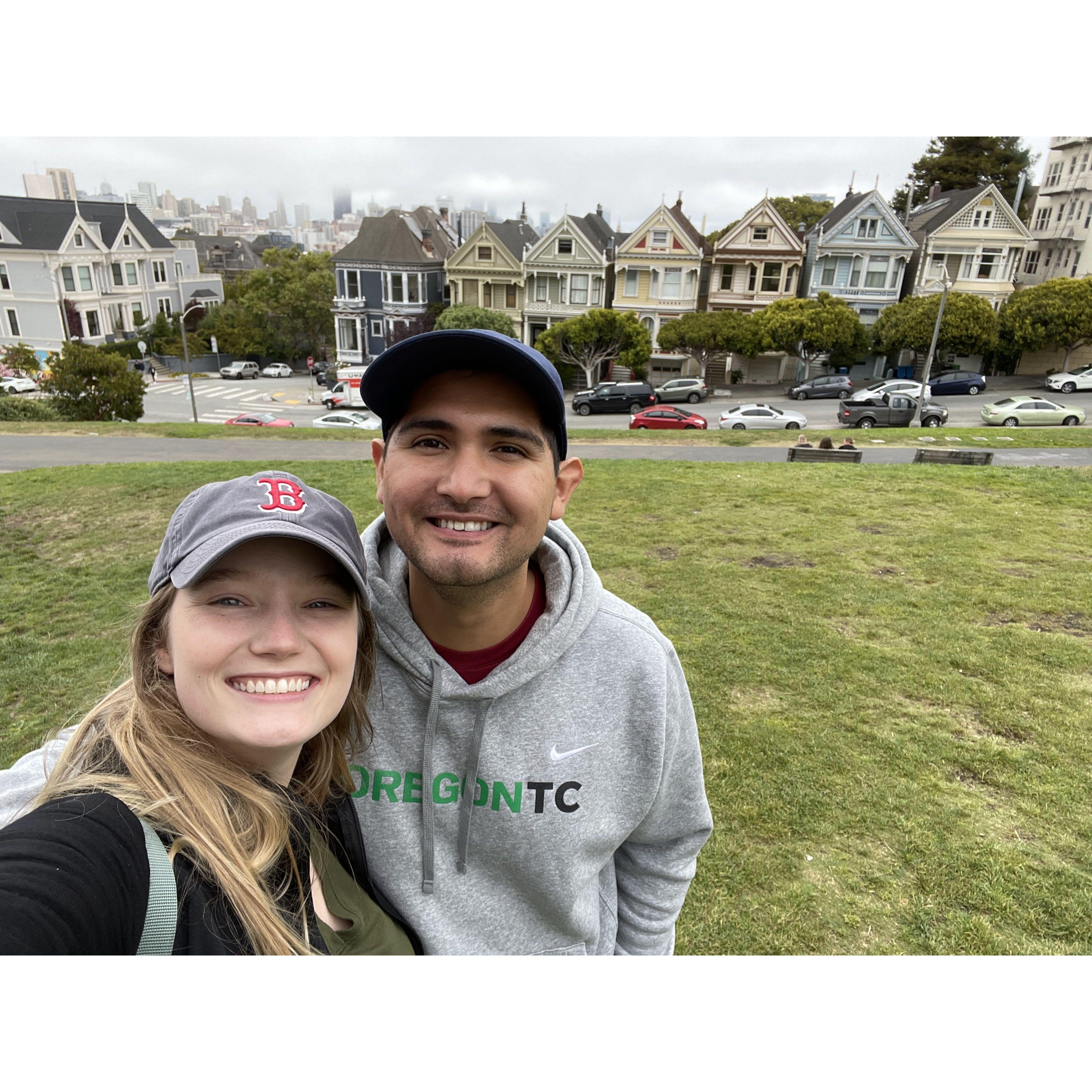 Painted Ladies in San Francisco, CA. July, 2022