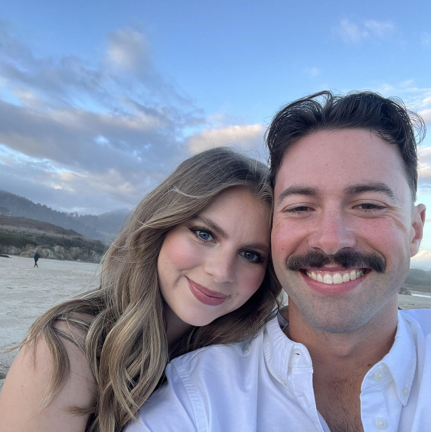 Right before the proposal, this photo was taken