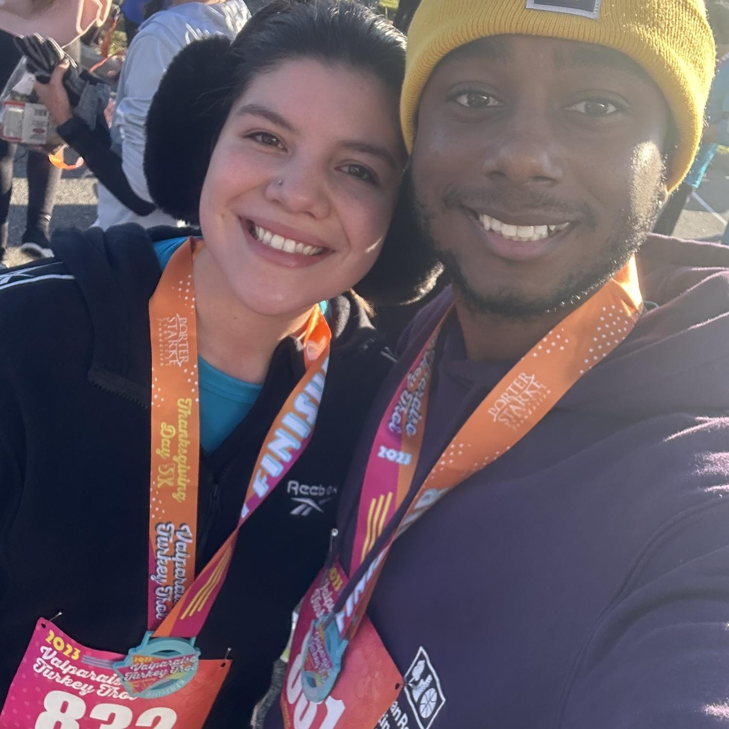 The first of many 5k races we have done together!