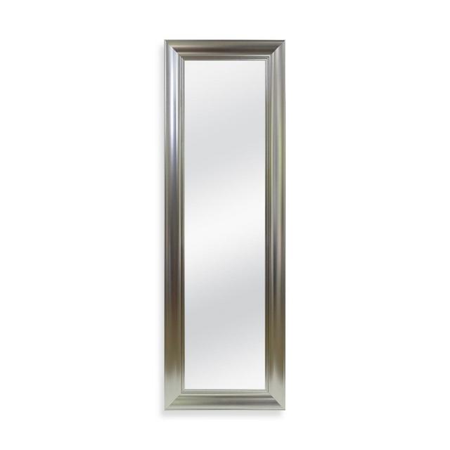 No-Tools Over-the-Door Mirror in Brushed Nickel