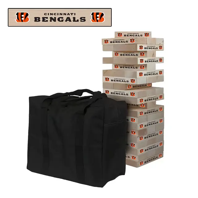 NFL Cincinnati Bengals Giant Wooden Tumble Tower Game