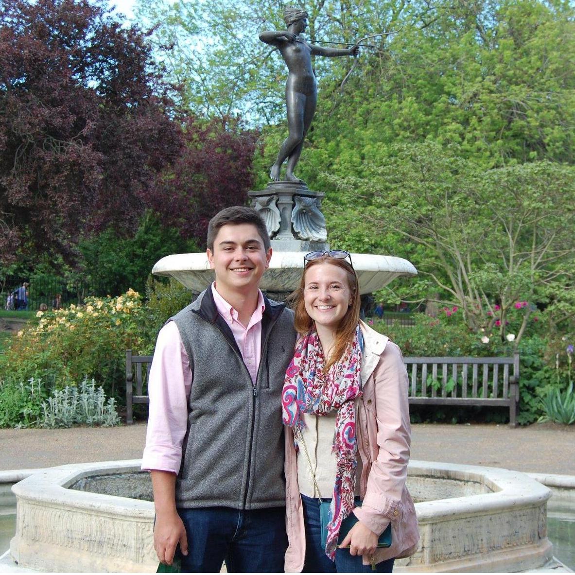 Us on our graduation trip to London.