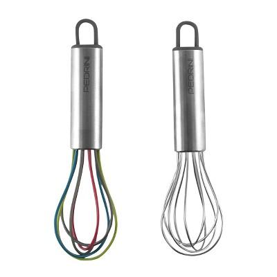 Product description page - Pedrini Mini Whisks- Set of 2 Stainless Steel and Silicone