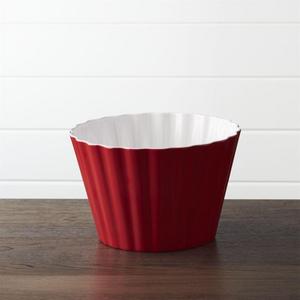 Scalloped Melamine Popcorn Tub