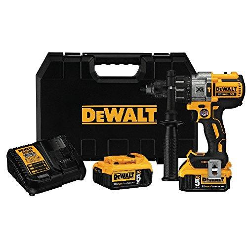 DEWALT 20V MAX XR Hammer Drill Kit, Brushless, 3-Speed (DCD996P2)