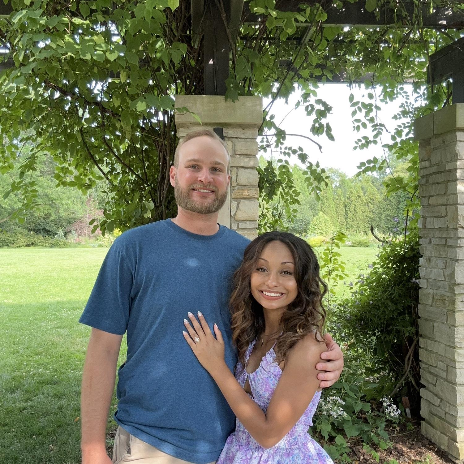 We got engaged!🤍🥂 7-20-24