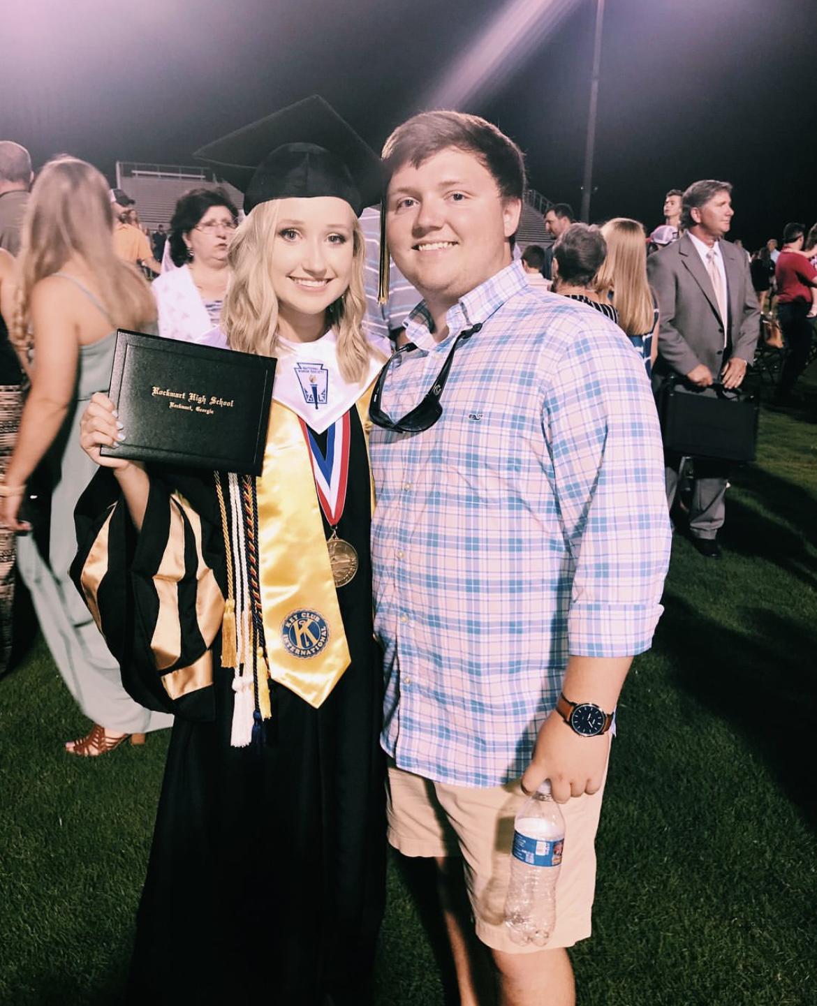 Taylor's high school graduation, May 2018.