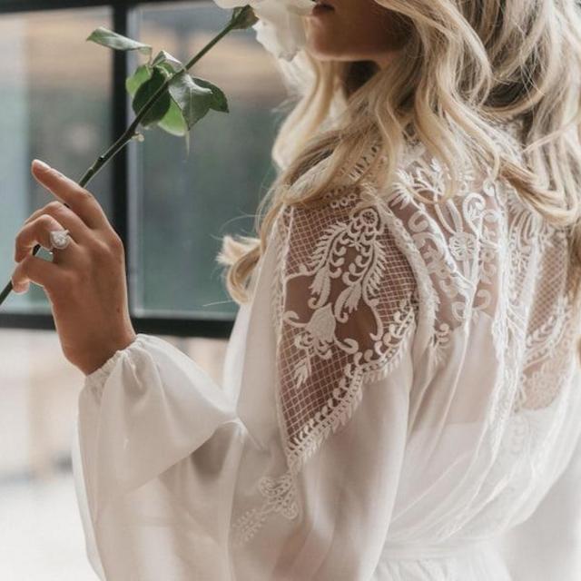 Lace Bridal Robe