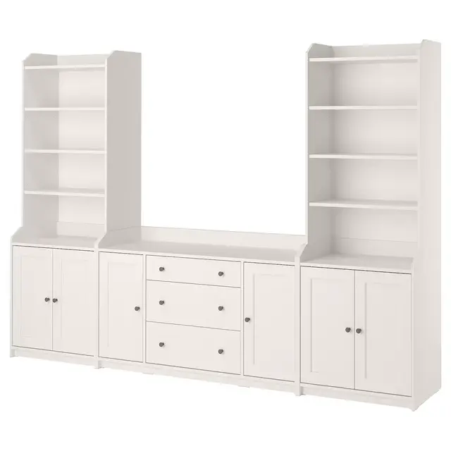 HAUGA Storage combination, white109 7/8x18 1/8x78 3/8 "