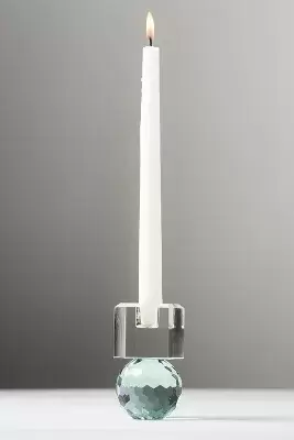Cut Glass Candle Holder