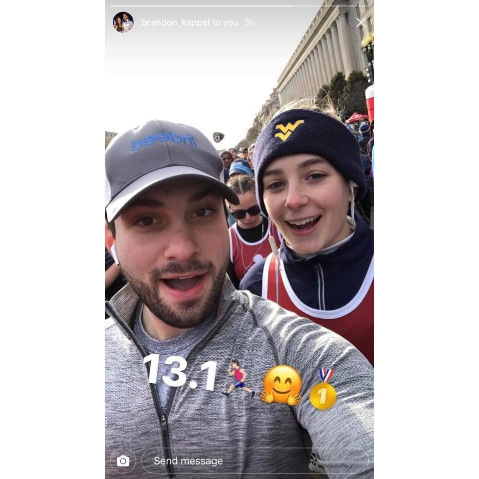 1st half marathon, Washington DC - March 2018