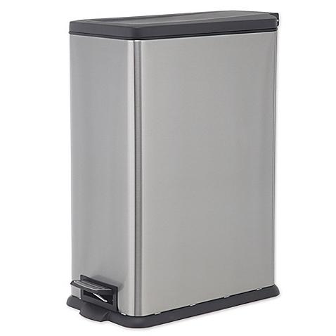 SALT™ 45 Liter Rectangular Slim Step Trash Can