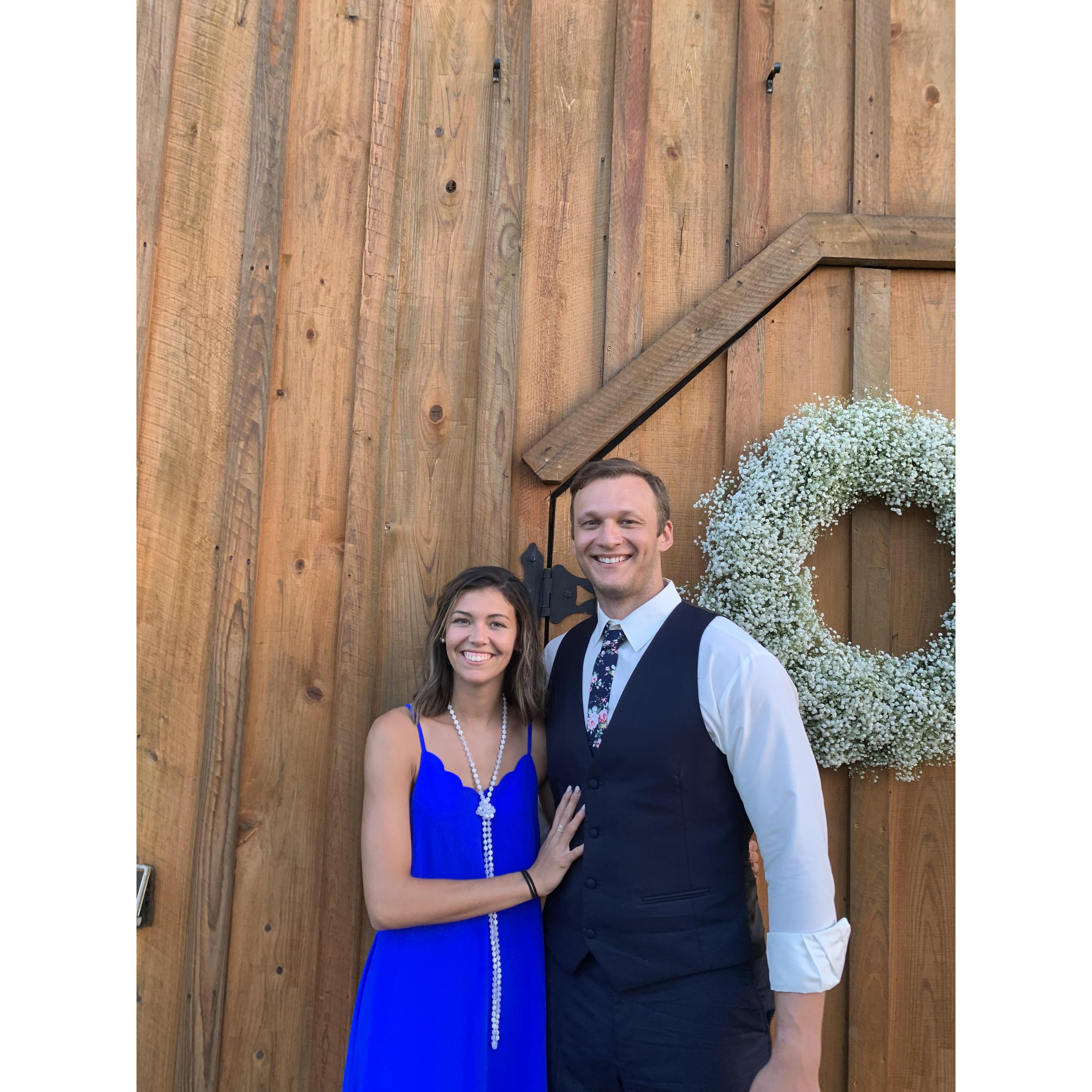 At Chris & Kendall's wedding ceremony in Milton, FL