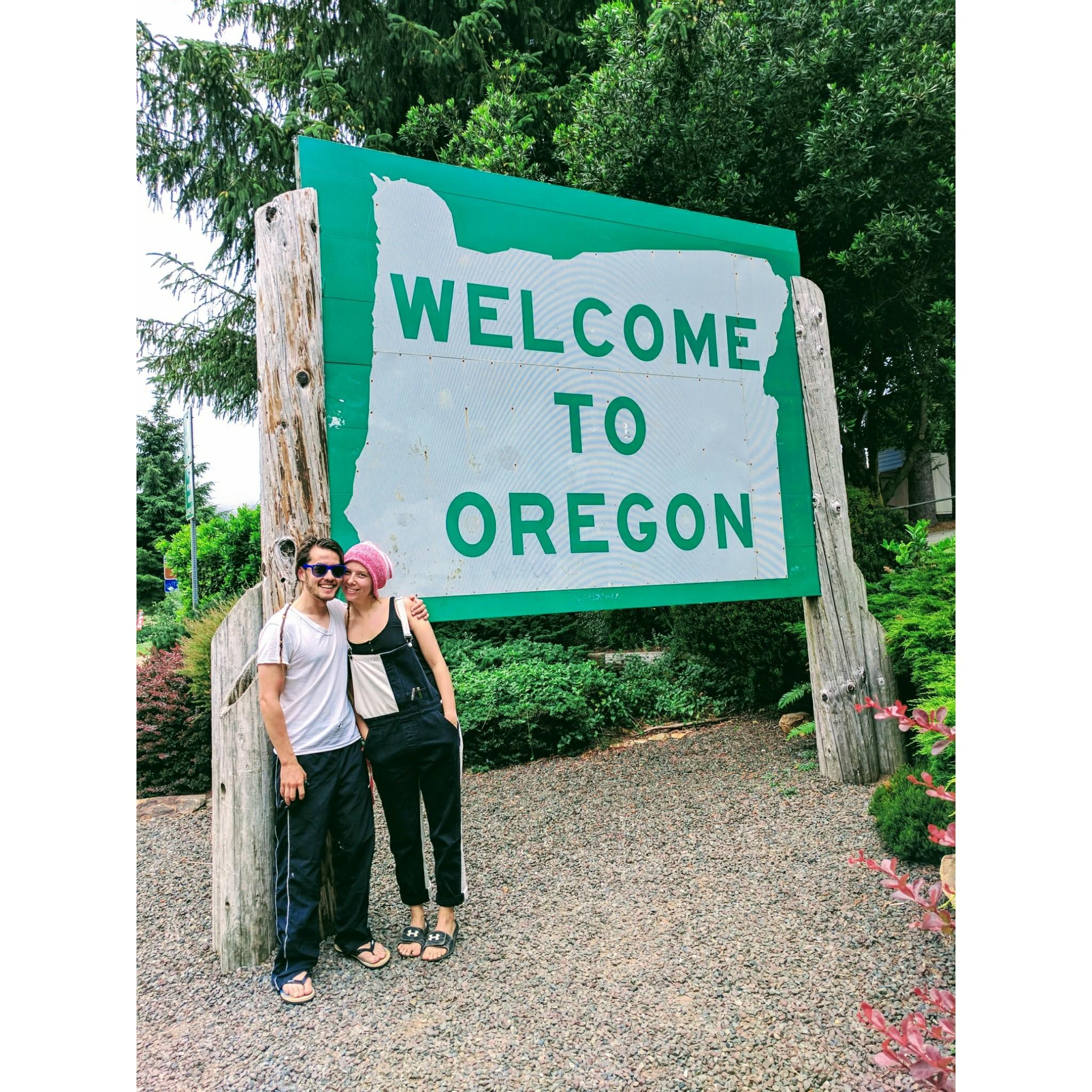 We made it too the next state and it only took us a really long time because California is really long but we enjoyed every moment of it and now it's time for that Oregon coast!