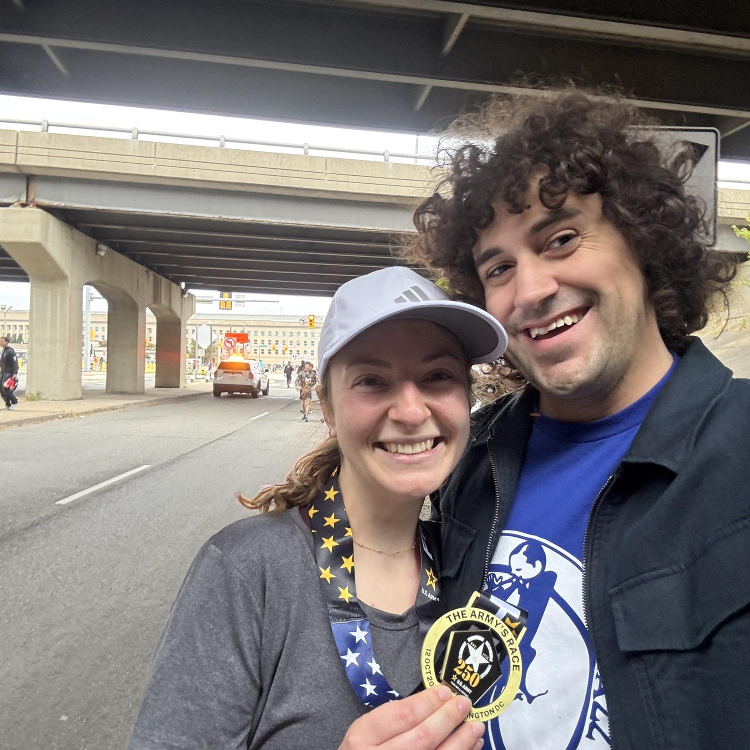 After the Army Ten Miler in 2025.