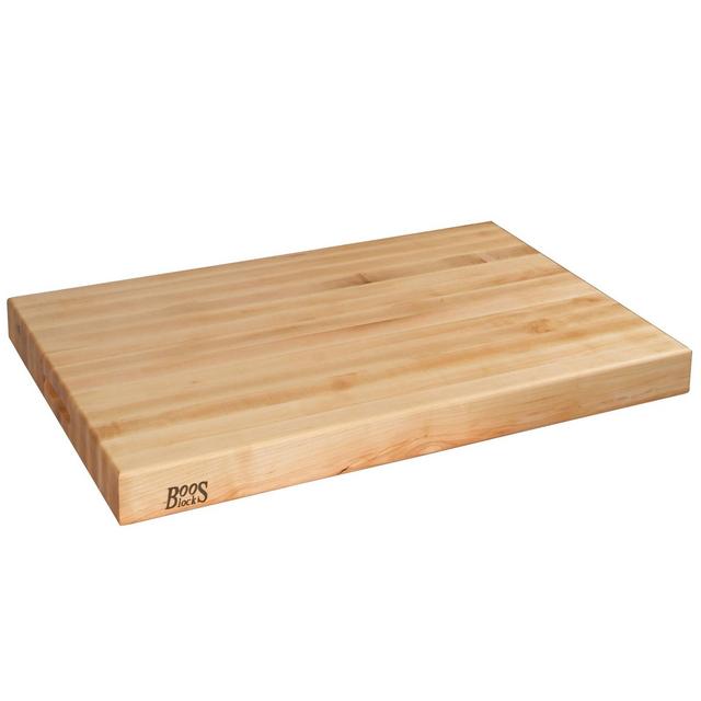 John Boos Maple Wood Cutting Board for Kitchen Prep 30 Inches x 23 Inches, 2.25 Inches Thick Reversible End Grain Rectangular Charcuterie Boos Block
