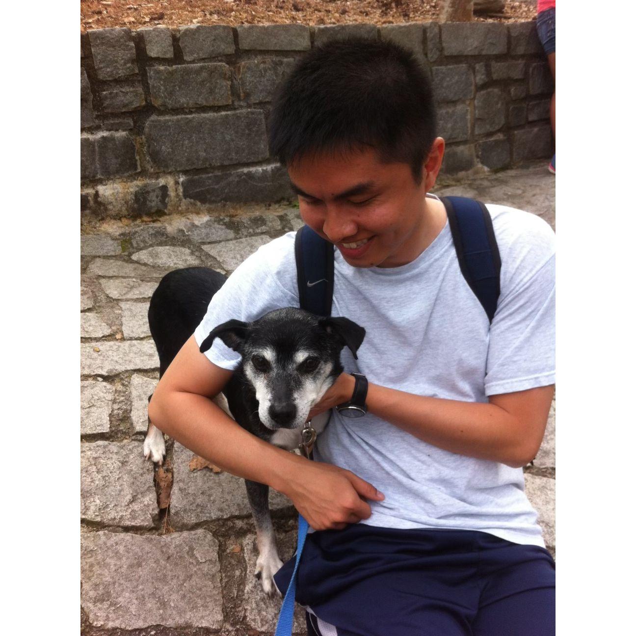 Thien with me at Stone Mountain & Little Fellow whom is in Heaven.