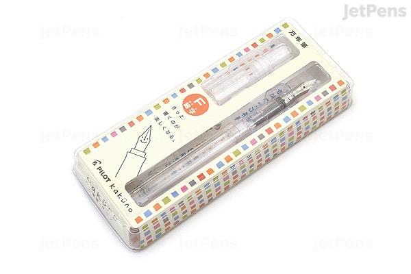Pilot Kakuno Fountain Pen - Clear - Fine Nib