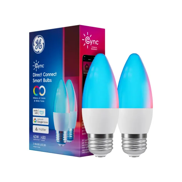 GE 2pk CYNC Full Color Decorative BM