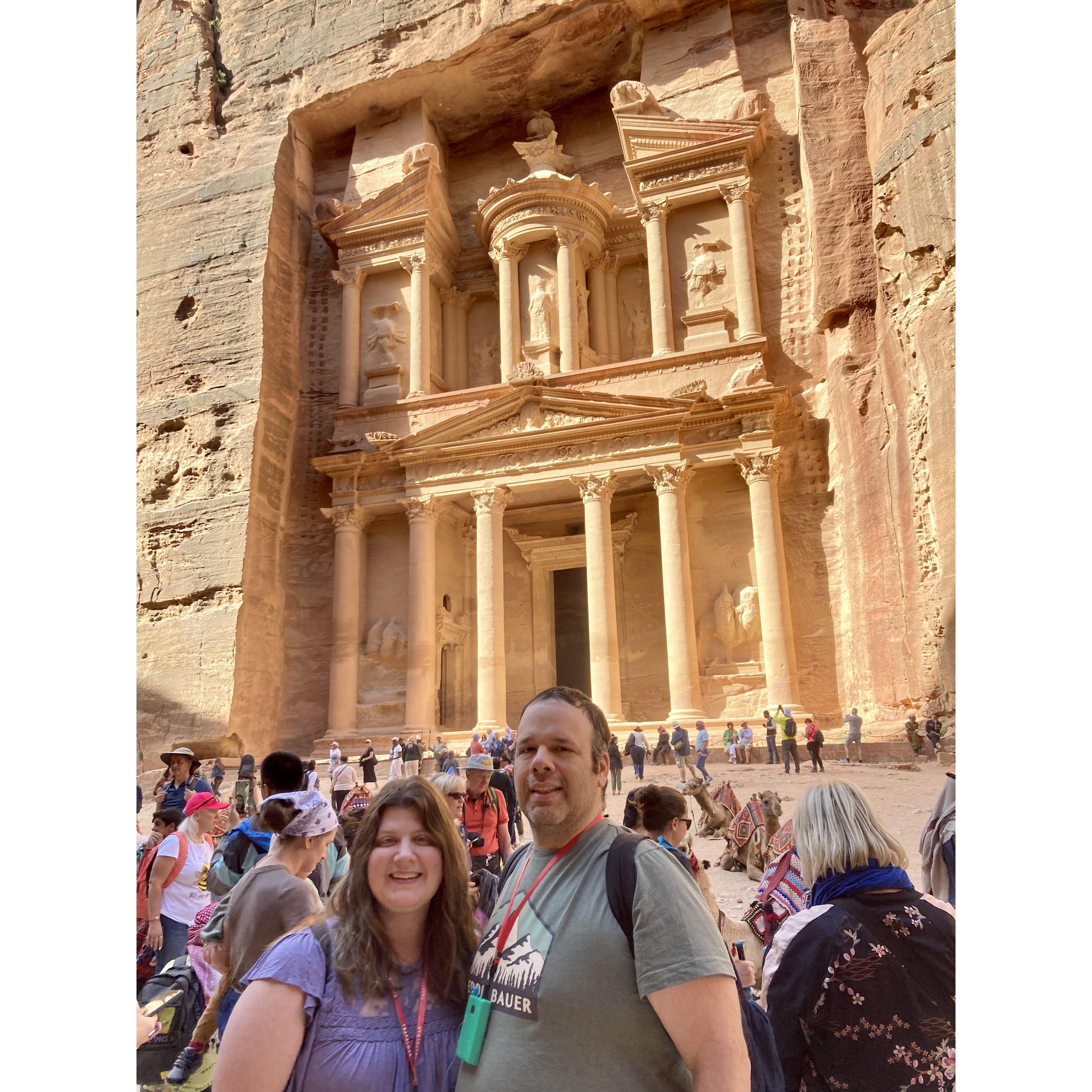 We saw the largest "sandcastle" in Petra