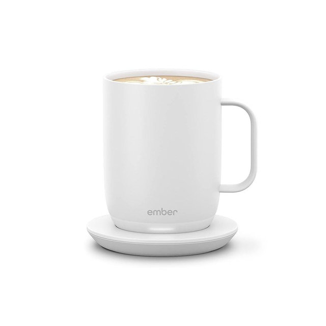 Ember Temperature Control Smart Mug 2, 14 Oz, App-Controlled Heated Coffee Mug with 80 Min Battery Life and Improved Design, White (Renewed)
