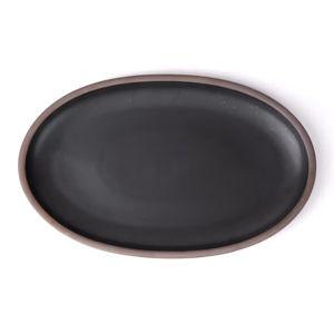 Oval Serving Platter in Black Mountain