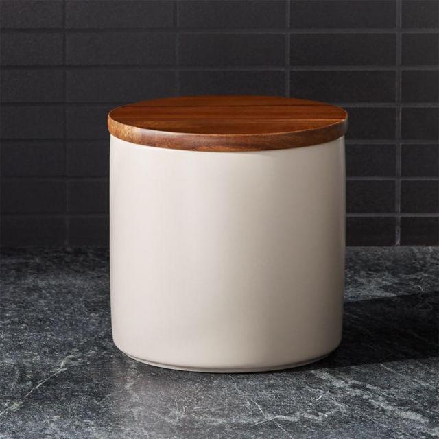 Silo Mushroom 48 Oz. Wood Lid Canister