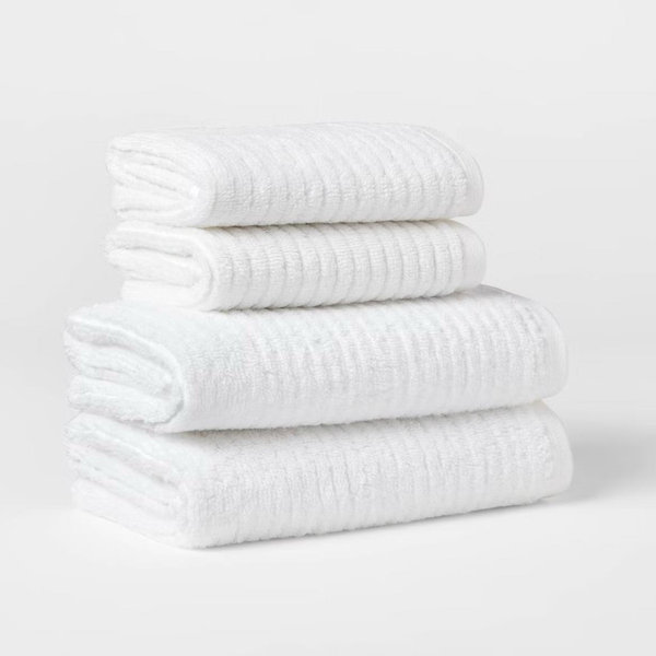 Quick Dry Ribbed Hand/Wash Towel Set - Threshold™
