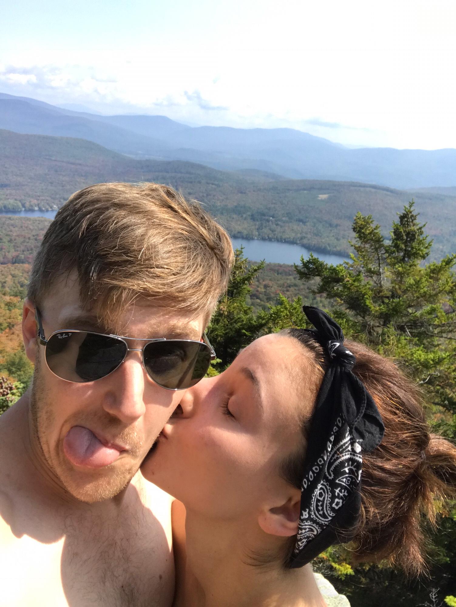 View point from our hike at the cabins in NH
