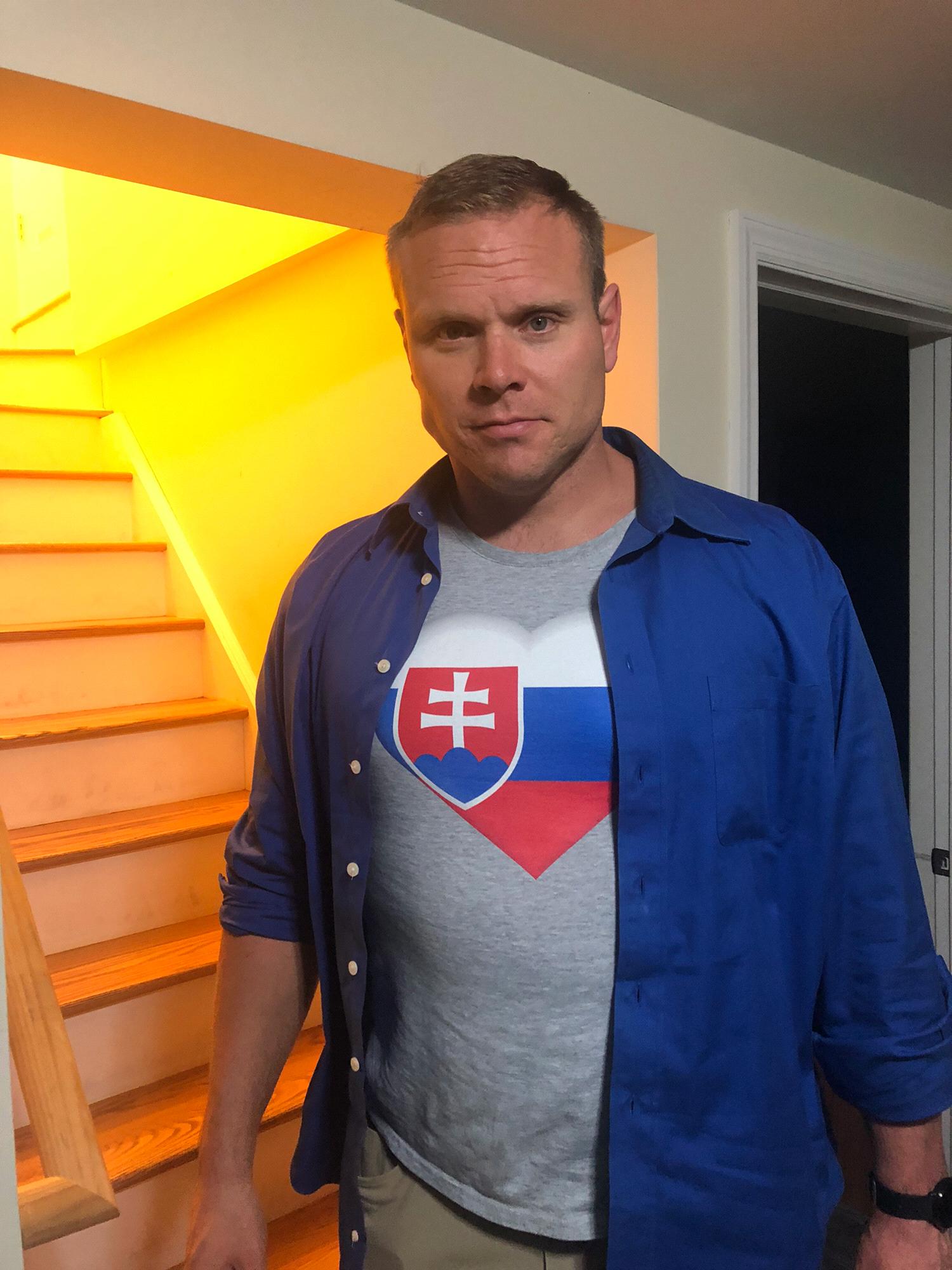 Shirt with the Slovak flag 🇸🇰