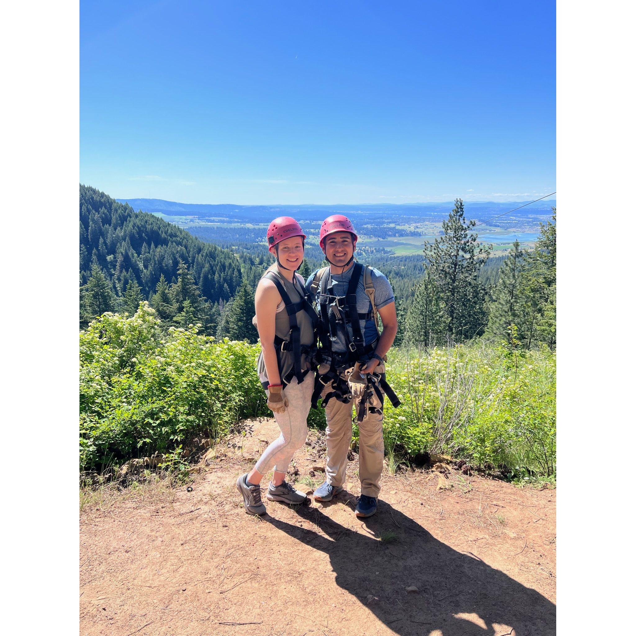 Ziplining in Washington