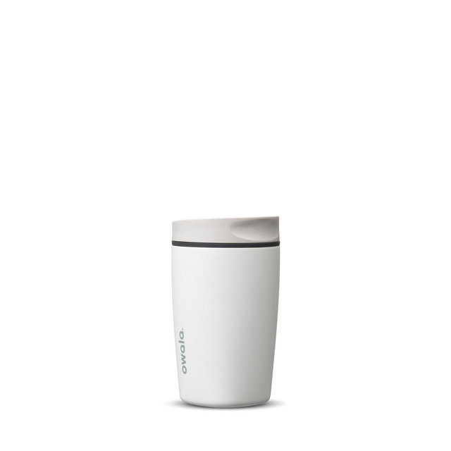 Owala 12 fl oz Stainless Steel SmoothSip Slider Ceramic Lined Travel Mug - Sleek