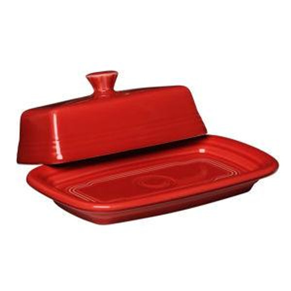 Fiesta Serveware Extra Large Covered Butter Dish 8 1/8 Inch x 5 1/8 Inch & Reviews | Wayfair