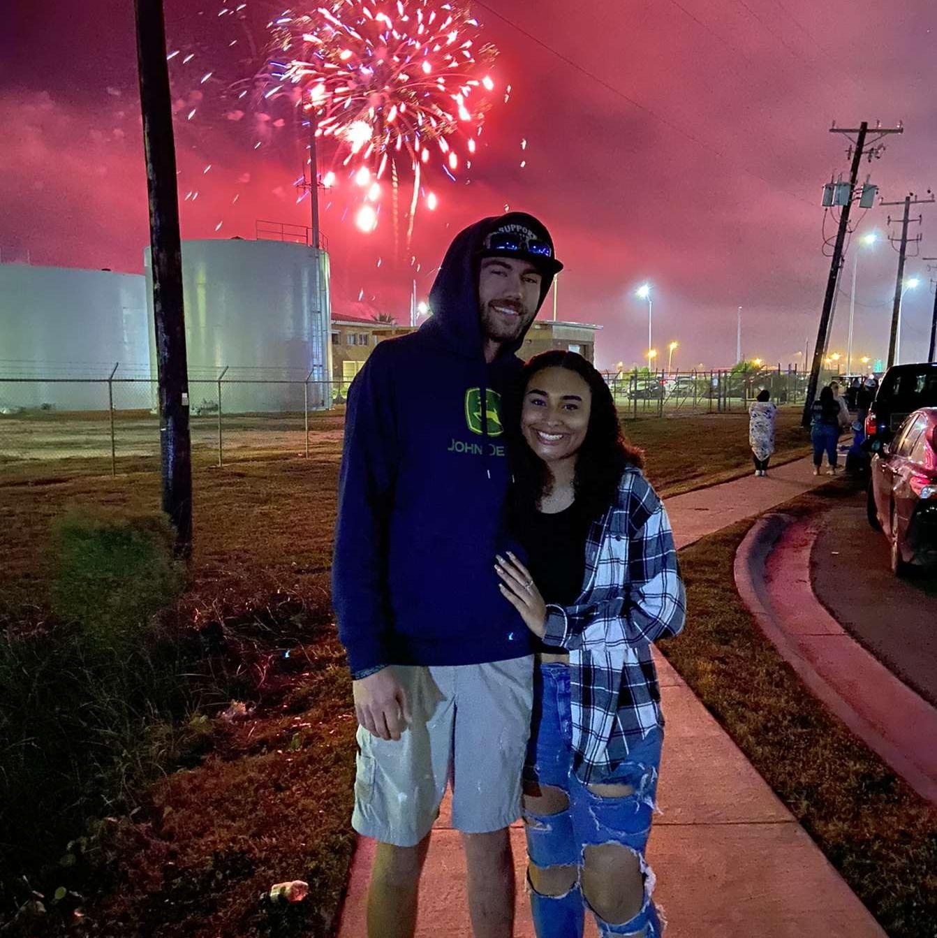 Our first new years we had just met 3 weeks before this! 2 weeks later we made it official.