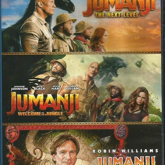 Jumanji (1995) / Jumanji: Welcome to the Jungle - Set / Jumanji: The Next Level - Set - DVD + Digital