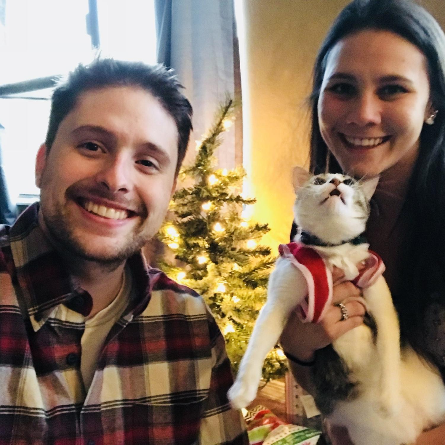 Scooter was being extra photogenic at Christmas 2017