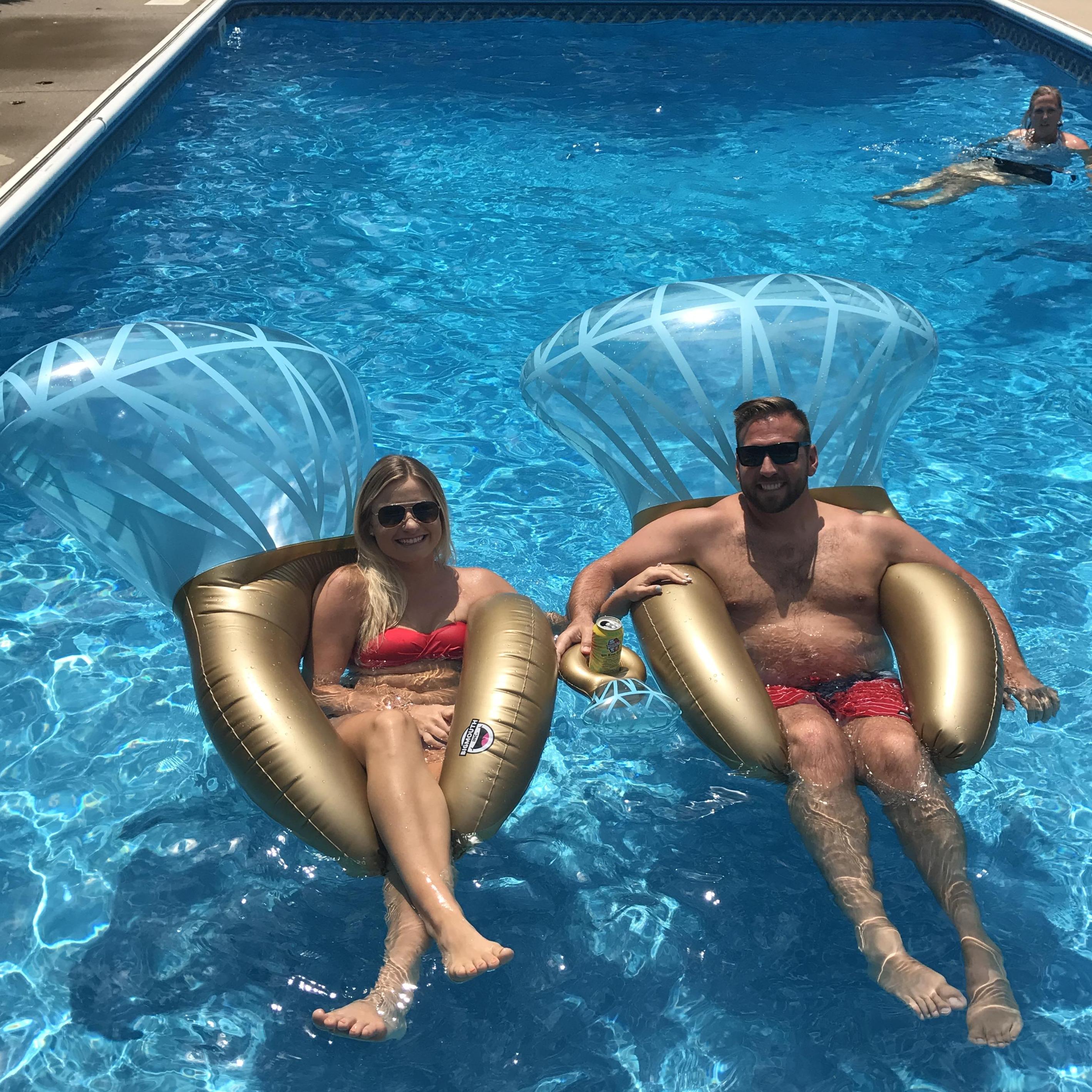 Celebrating our engagement, 4th of July and birthdays with Peter's Family