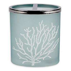 Saturday Knight Coral Reef Glass Toothbrush Holder in Blue