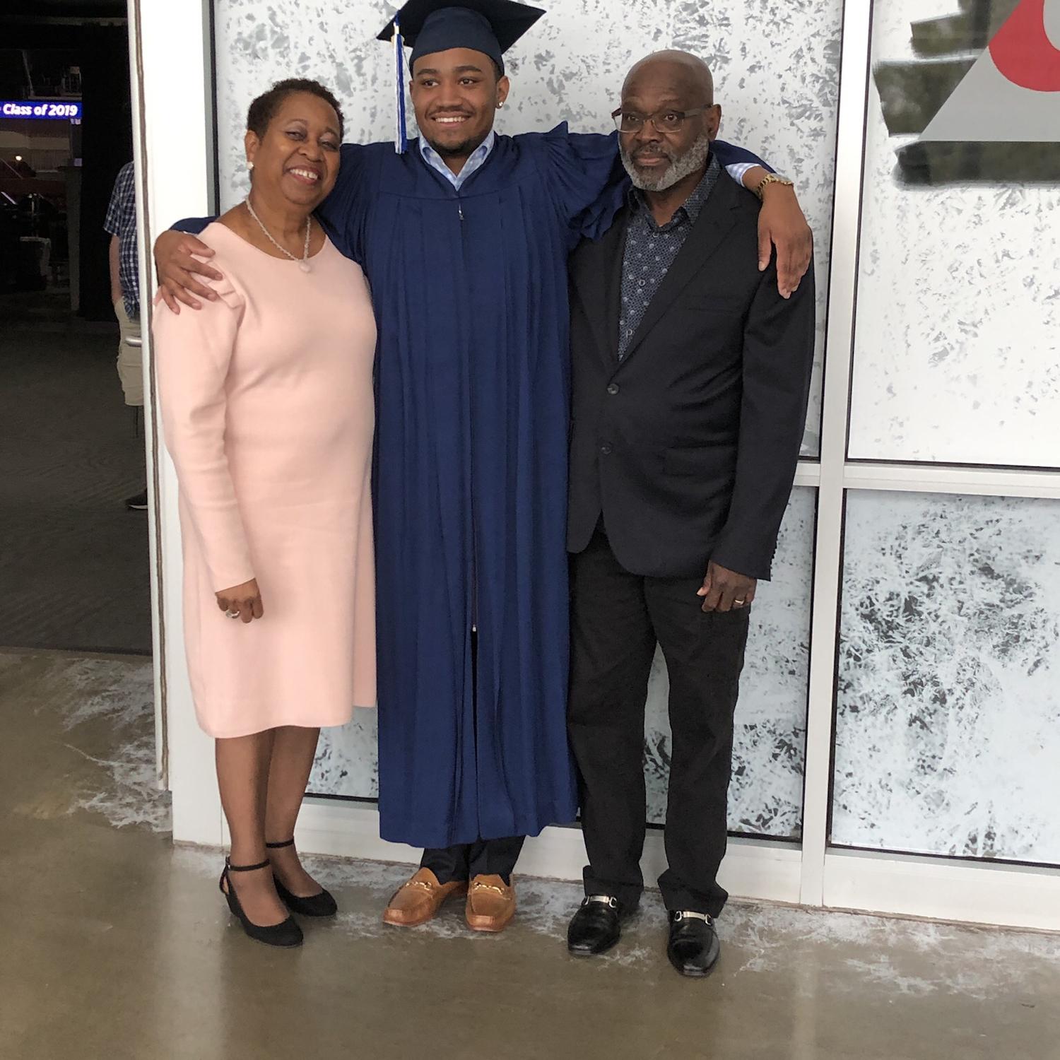 Baylen graduates from college! (2019, Des Moines, Iowa)