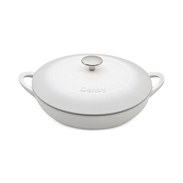 Denby Natural Canvas Cast Iron 4 Qt. Shallow Covered Casserole