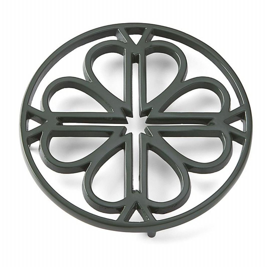 kate spade new york Spade Flower Trivet in Green