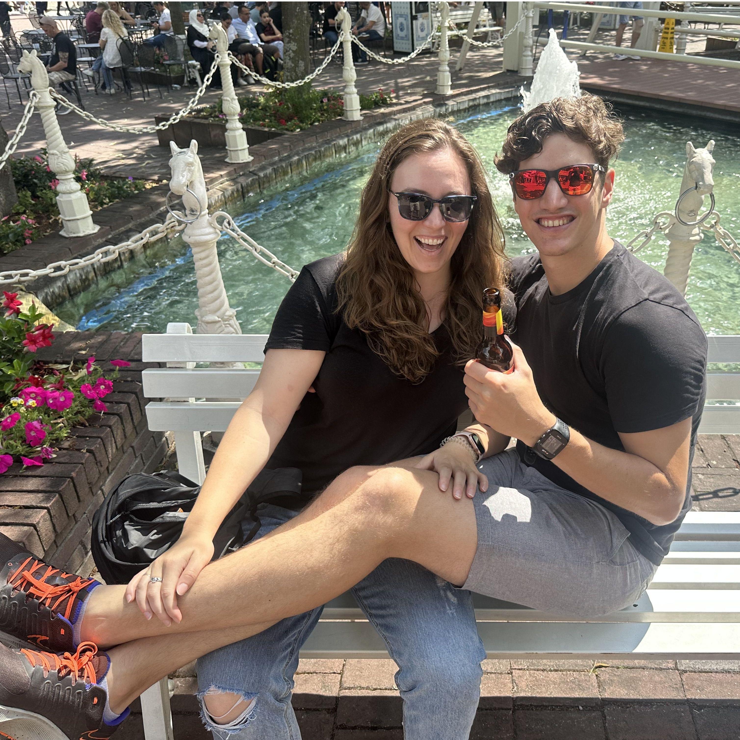 On a trip to Europapark with Stefan's brother Thomas, 2023.