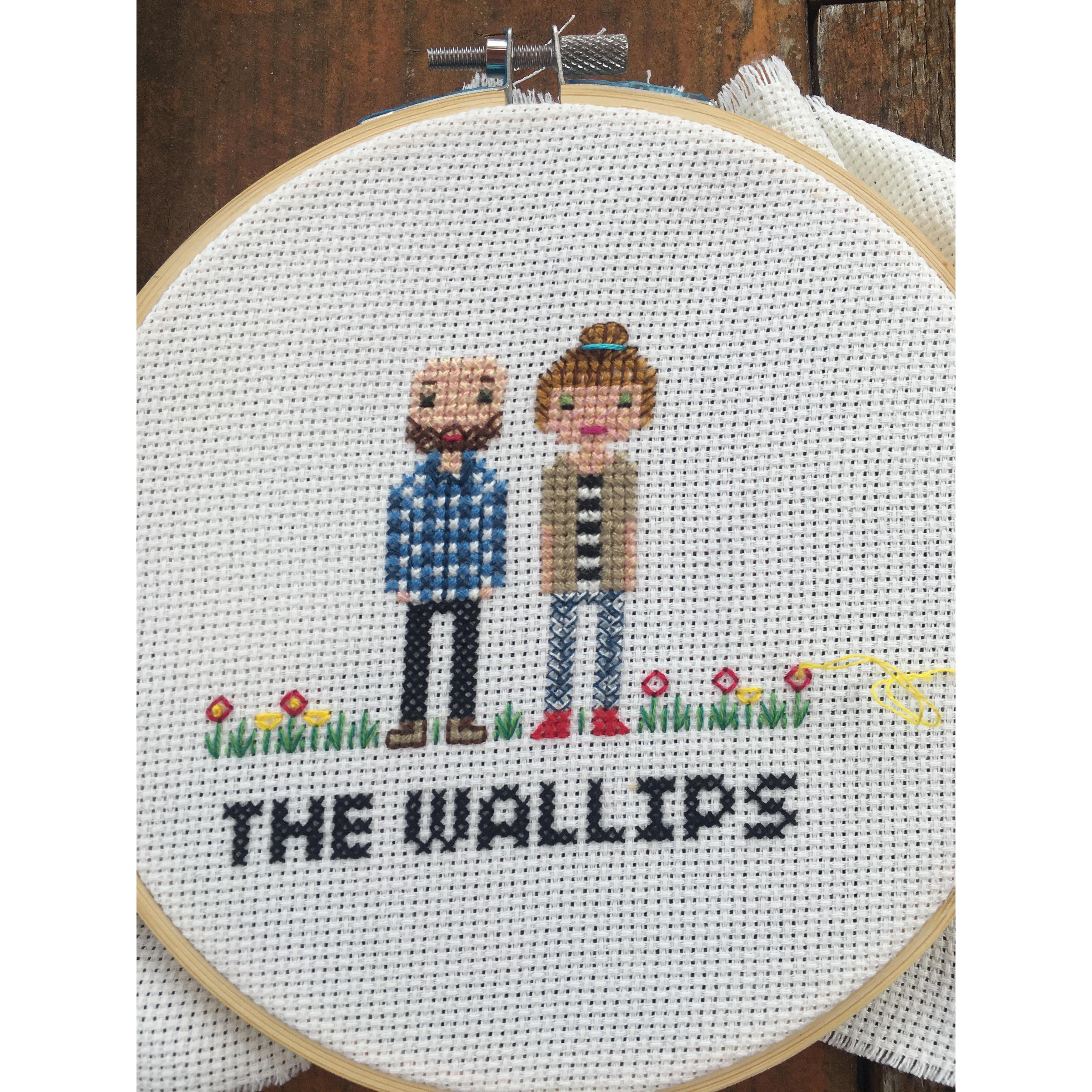 I made us in stitch form. The Wallips. ❤️