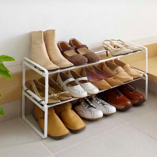 Frame Adjustable Shoe Rack, Set of 2