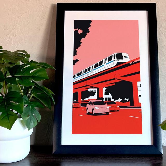 BART | Oakland, CA | Poster | Bay Area| landmarks | Bay Area Rapid Transit | Public Transportation | Housewarming Gift