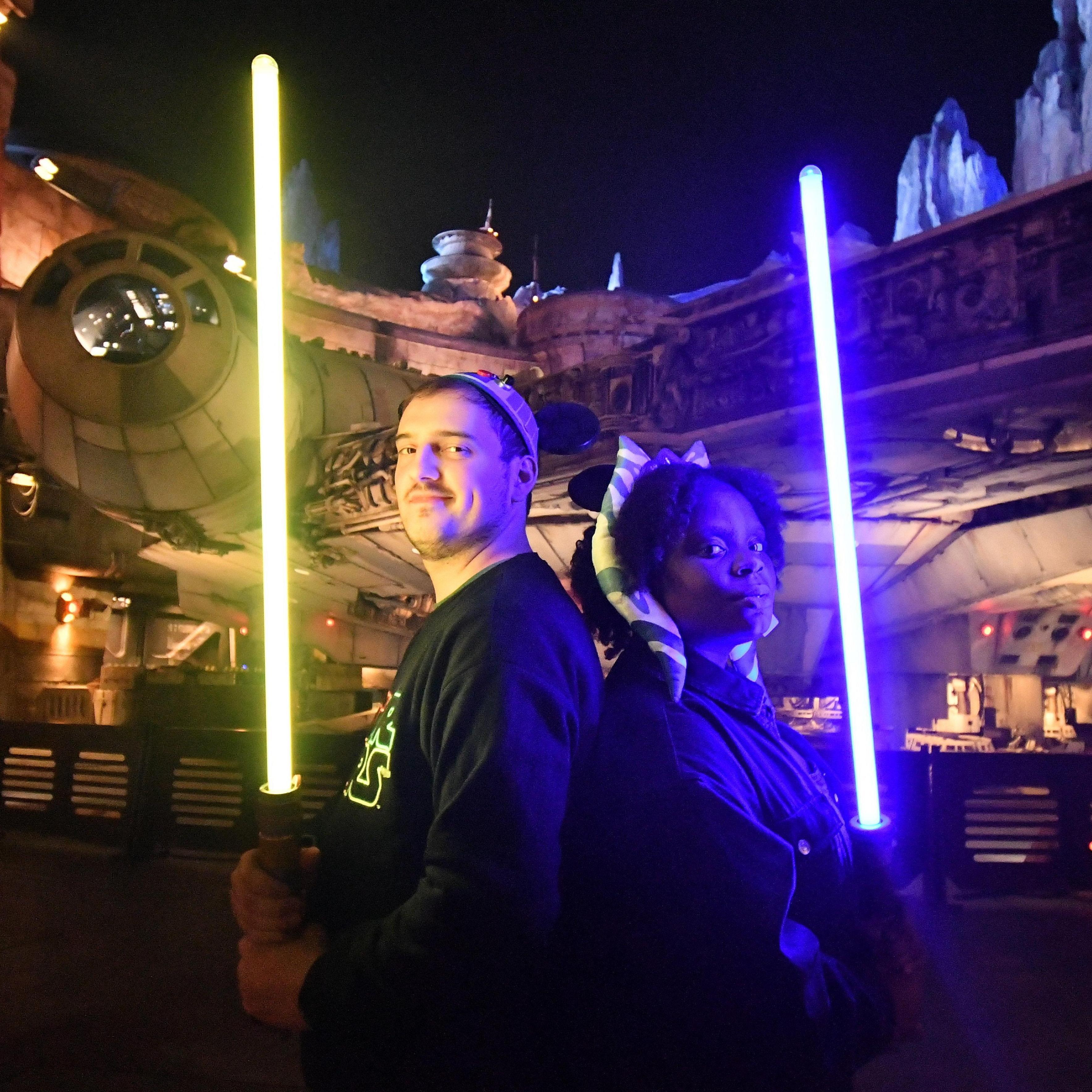 Don't ask how much the lightsabers cost, just ask how much fun they had building them