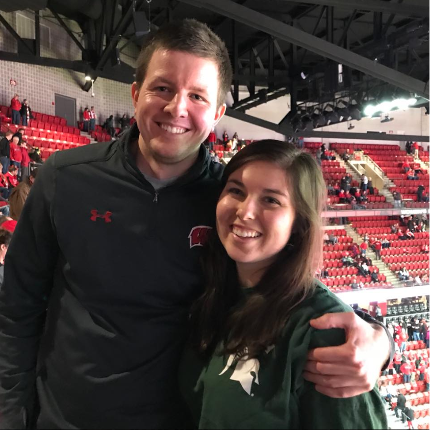 We have a (very loving) ongoing rivalry between our alma maters