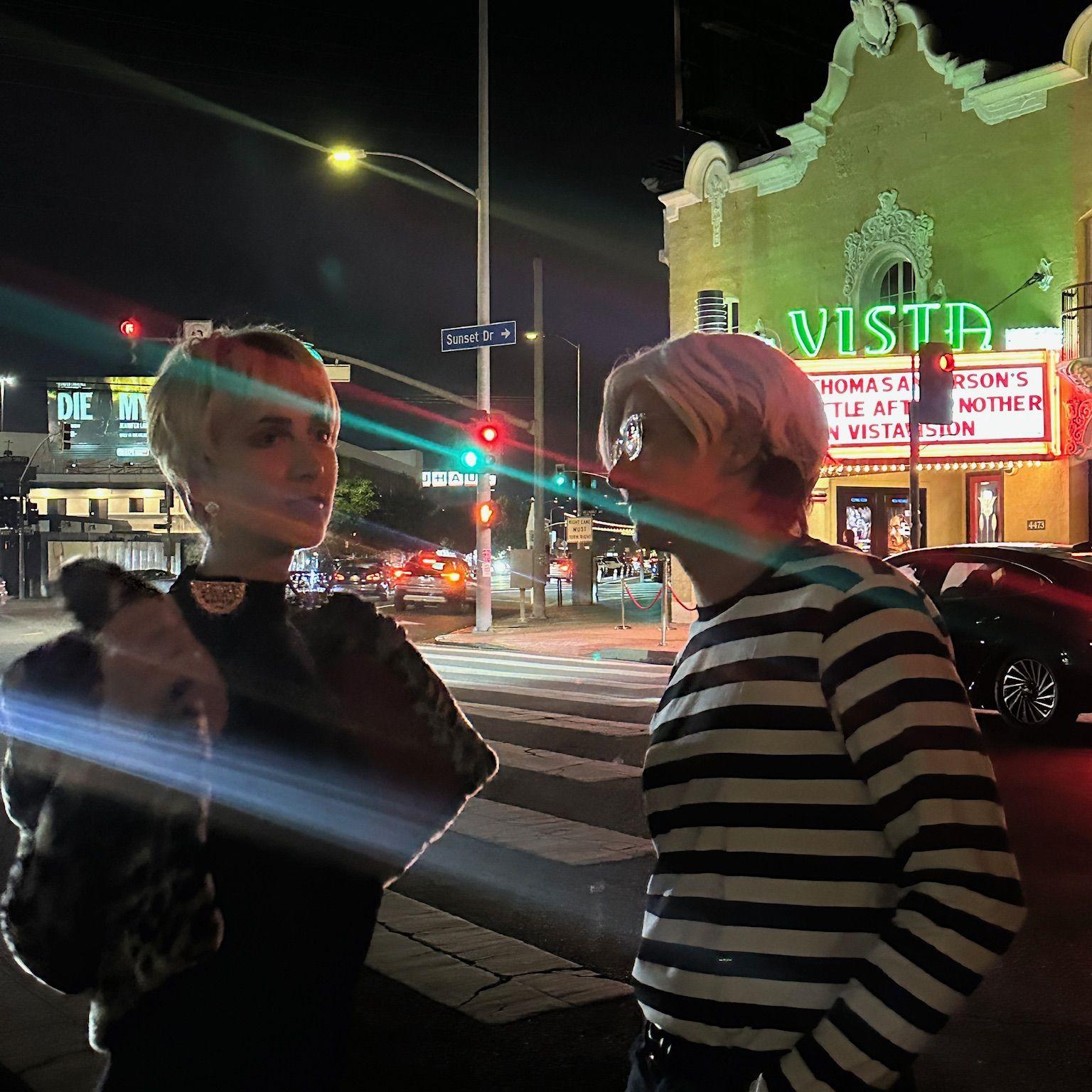 Dressed as Andy Warhol and Edie Sedgwick for Halloween '25