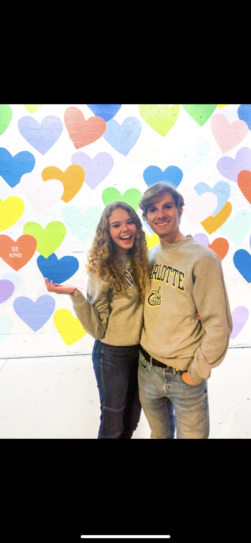 The confetti hearts wall!