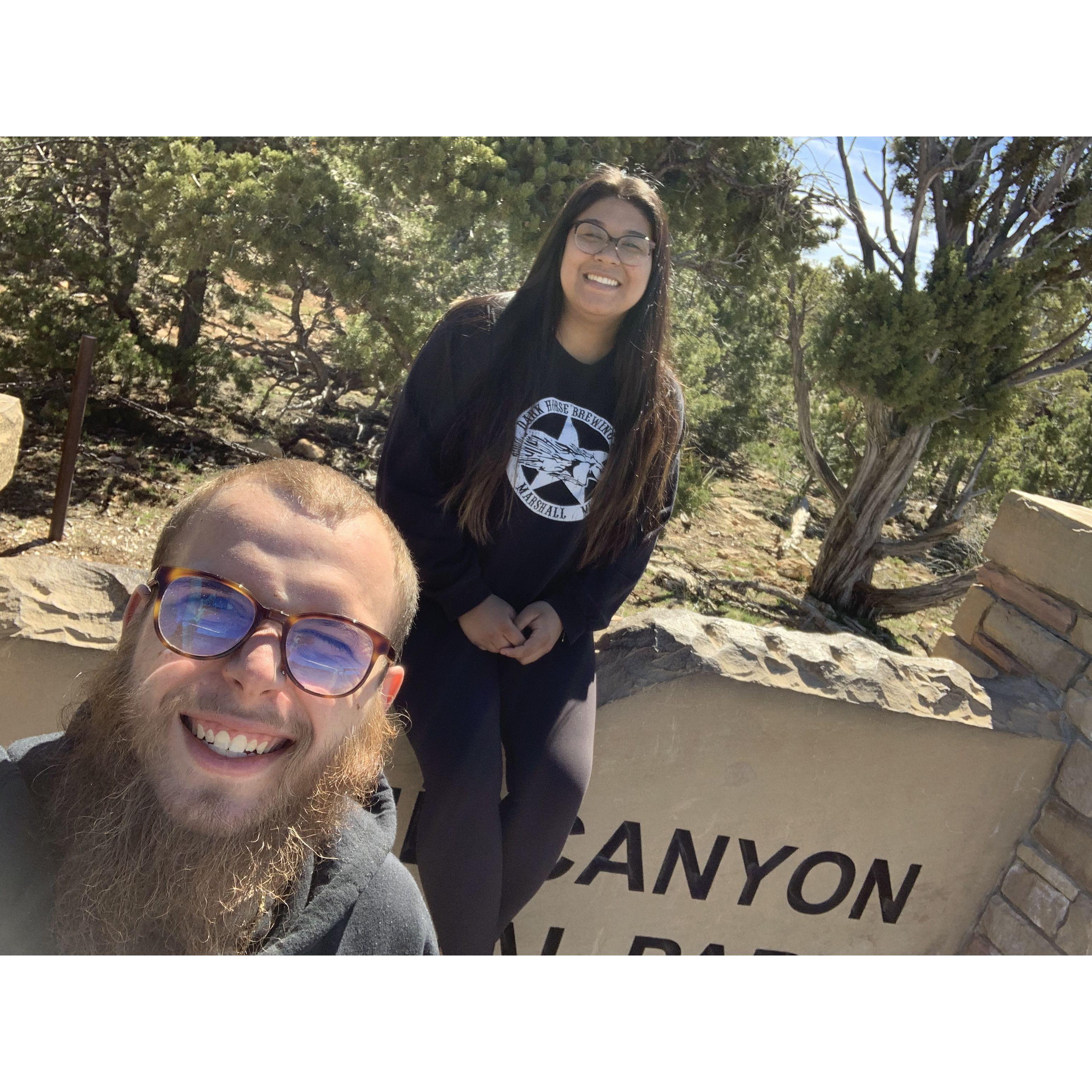 We stopped at the Grand Canyon on our way to California
